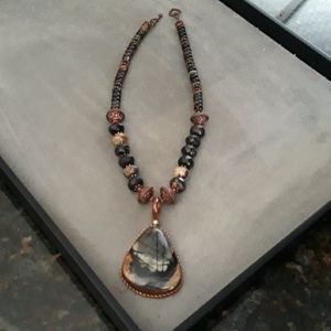 🤠🧡Made In Santa Fe & DEU Precious Stone Necklace